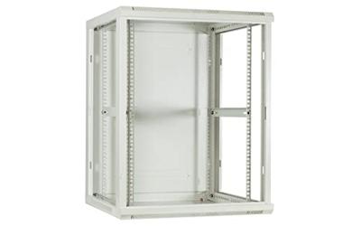 DSI 18U witte wandkast met glazen deur - DS6618W-WAND server rack