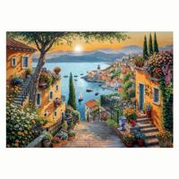 Clementoni legpuzzel kunst trappetje naar de haven, 1500st. - thumbnail