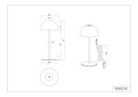 Trio Oplaadbaar tafellampjeOrtiz wit - R55601131 - thumbnail
