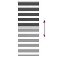 VidaXL Zebra rolgordijn 55x150 cm stofbreedte 50,9 cm zwart - thumbnail