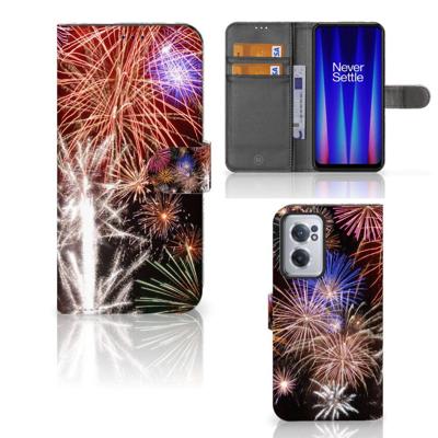 OnePlus Nord CE 2 | Wallet Case | met Pasjes | Vuurwerk OnePlus Nord CE 2 | Wallet Case | met Pasjes | Vuurwerk