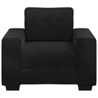 Fauteuil 60 cm fluweel zwart - thumbnail