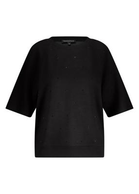 Tramontana Technical Sweat Jumper Rhinestones C12-17-601 Trui 009000 Black