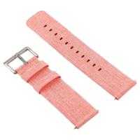 Eenvoudige mode canvas polsband voor Fitbit versa (koraal) - thumbnail