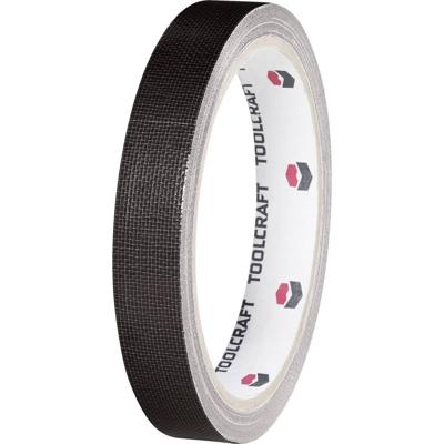 TOOLCRAFT HEB19L10SC HEB19L10SC Textieltape HEB19L10SC Zwart (l x b) 10 m x 19 mm 1 stuk(s)