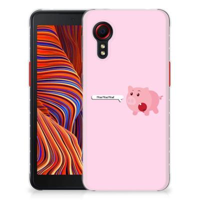 Samsung Galaxy Xcover 5 Telefoonhoesje met Naam Pig Mud Samsung Galaxy Xcover 5 Telefoonhoesje met Naam Pig Mud