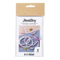 Creativ Company Mini hobbyset sieraden krimpfolie armbanden paars - thumbnail