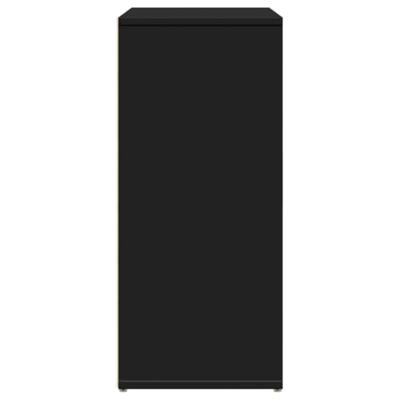 Dressoir 60x31x70 cm bewerkt hout zwart