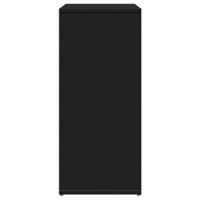 Dressoir 60x31x70 cm bewerkt hout zwart - thumbnail