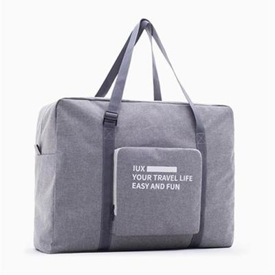Opvouwbare vrouwen reizen tas Unisex bagage reizen handtassen waterdichte reistas grote capaciteit tas (grijs)