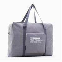 Opvouwbare vrouwen reizen tas Unisex bagage reizen handtassen waterdichte reistas grote capaciteit tas (grijs) - thumbnail