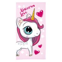 Badhanddoek Unicorn Love, 70x140 - thumbnail
