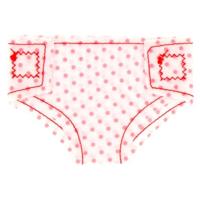 Poppenluiers Stof Op Kaart 2 Stuks - thumbnail