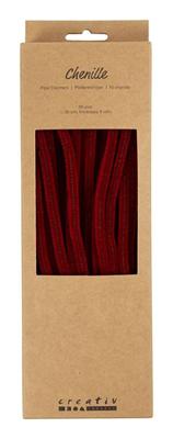 Creativ Company Chenille, l: 30 cm, dikte 6 mm, donkerrood, 50 stuk/ 1 doos Creativ Company Chenille, l: 30 cm, dikte 6 mm, donkerrood, 50 stuk/ 1 doos