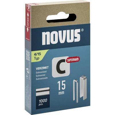 Novus Tools 042-0801 Nieten met smalle rug Type 4 1000 stuk(s) Afm. (l x b) 15 mm x 6.1 mm