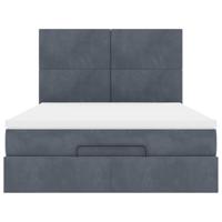 Ottoman bed met matrassen en LED's 140x200cm fluweel - thumbnail