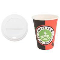 VidaXL Papieren koffiekopjes met deksel 1000 st 4oz 100 ml - thumbnail