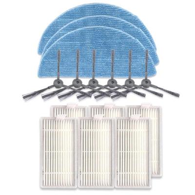 XI242 3 paar K614 side brushes + 6 stuks I208 filters + 3 stuks I201 vodden set voor ILIFE V5S Pro/V50/V5S
