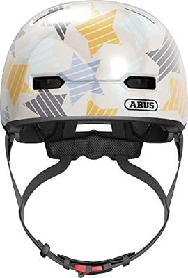 ABUS helm skurb kid grey stars s 45-50cm ABUS helm skurb kid grey stars s 45-50cm