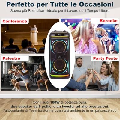 Draagbaar luidsprekersysteem Trevi Trevi XF 650 KB Bluetooth luidspreker