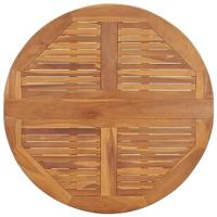 Tuintafel inklapbaar Ø 90x75 cm massief teakhout - thumbnail