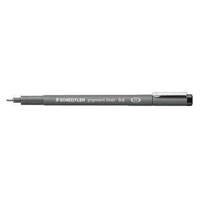 Fineliner Staedtler Pigment 308 zwart 0.6mm | 10 stuks
