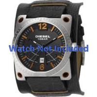 Horlogeband Diesel DZ1212 Onderliggend Leder Zwart 28mm - thumbnail