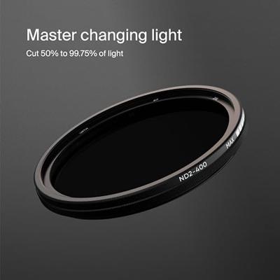 Urth 62mm ND2 400 (1 8.6 Stop) Variable ND Lens Filter