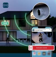 Arlo Ultra 2 draadloze WiFi-beveiligingscamera voor buiten, 4K UHD, 180˚ kleurennachtzicht, sirene, bewegingsdetectie, 2-weg-audio, Smart Hub vereist, incl. proefp. Arlo Secure, 1 cam, wit - thumbnail