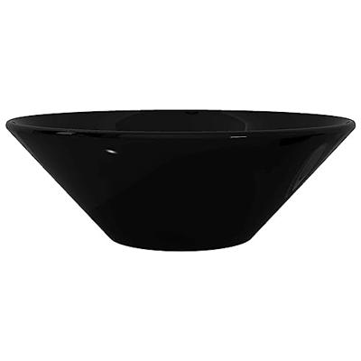 VidaXL Wasbak, keramiek, rond, zwart