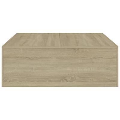Salontafel 100x100x35 cm spaanplaat sonoma eikenkleurig