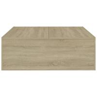 Salontafel 100x100x35 cm spaanplaat sonoma eikenkleurig - thumbnail