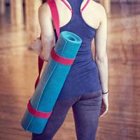 Yoga Sling Strap (hennep) - rood - thumbnail