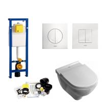 Xs Toiletset 10 Villeroy & Boch O.Novo Met Argos/Delos Drukplaat Wisa - thumbnail