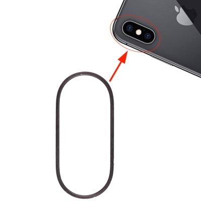 Rear Camera glas Lens metaal beschermer hoepel Ring voor iPhone XS & XS Max (zwart)