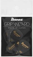 Ibanez PPA14MSGBK Grip Wizard Series Sand Grip plectrumset 6-pack teardrop zwart medium - thumbnail