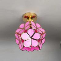 Design Bloemen Stijl Glazen Hal Plafondlamp - thumbnail