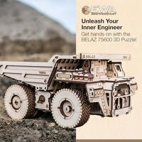 Eco Wood Art 3D Houten Puzzel Belaz 75600 - thumbnail