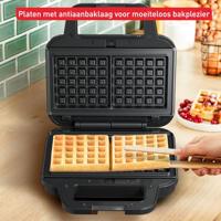Tefal SW383D Wafelmaker Zwart - thumbnail