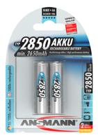 Ansmann HR06 Oplaadbare AA batterij (penlite) NiMH 2650 mAh 1.2 V 2 stuk(s) - thumbnail