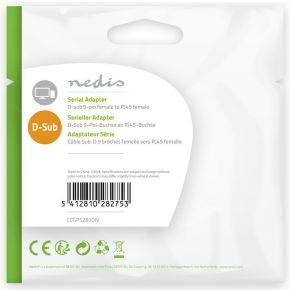 Nedis ccgp52820iv d-sub-adapter d-sub 9-pins female - rj45 (8p8c) female ivoor
