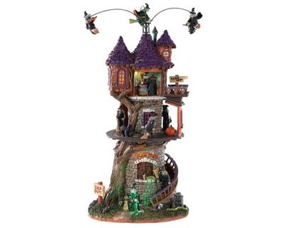 Lemax witches tower bewegend huisje Spooky Town 2019