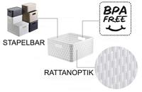 Rotho Country Mand Vierkant 30x30x16 cm 14L Wit - thumbnail