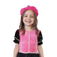 Pieten Baret Roze met Veer - thumbnail