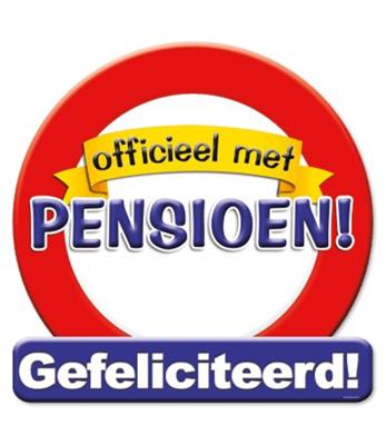 Kroonschild verkeersbord -pensioen Kroonschild verkeersbord -pensioen