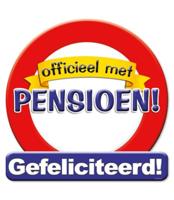 Kroonschild verkeersbord -pensioen - thumbnail
