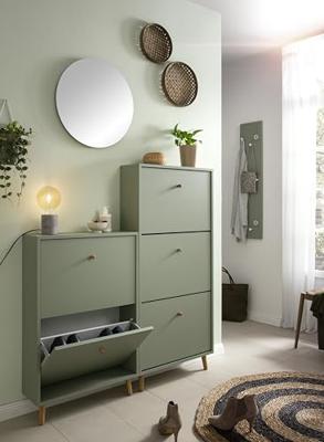 Schildmeyer Schoenenkast Bjarne (3 vakken, pistache)