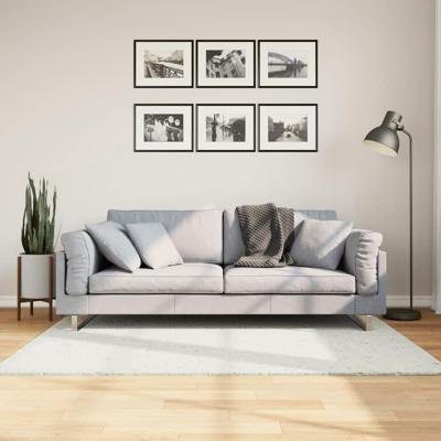 VidaXL Vloerkleed oviedo laagpolig 120x170 cm crèmekleurig