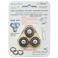 Huismerk Universeel Scheerkop Roterende scheerkop 3 ringen voor de philips SH98, SH91, SH71, S9000, S7000, S5000 - thumbnail