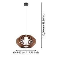 Eglo Moderne hanglampRusticaria van hout - 900386 - thumbnail